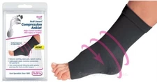 PEDIFIX Pedi-Smart Compression Foot Anklet Pain Swelling Relief Sock Black P6021