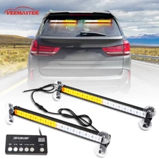 LED Windshield Strobe Light Bar Emergency Traffic Advisor Warning Visor 2 in 1