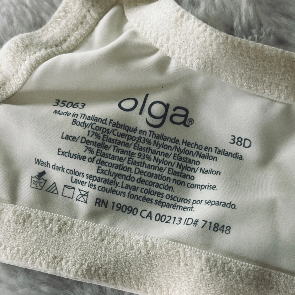 Olga 38D T-Luxury Lift 无衬垫全覆盖钢圈衬衫文胸象牙白 — 第 2/4 张图片