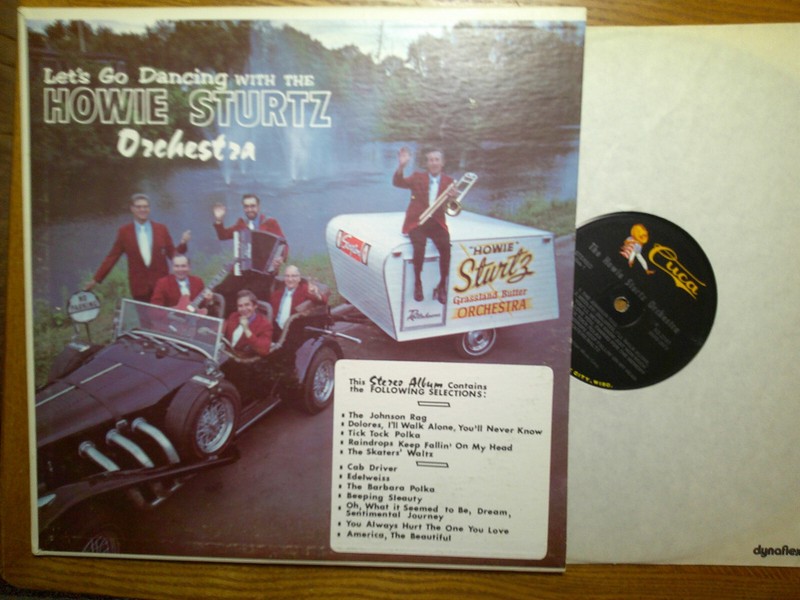 CUCA LP RECORD KS 2141 / HOWIE STURTZ/LET;S GO DANCING WITH/EX VINYL/ SIGNED