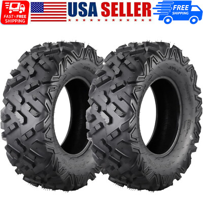 2 Pack 27x11-12 ATV Tires All-Terrain 6PR Off-Road Mud/Trail Tires for ATV/UTV