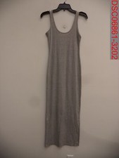 NWOT - Heart & Hip Women Grey Rib Knit Maxi Dress, Size M