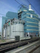 Photo 6x4 Storage tanks at Unilever Warrington As viewed from a Mancheste c2010