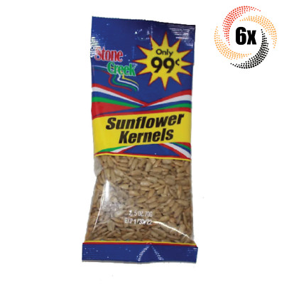 6x Bags Stone Creek High Quality Sunflower Kernels | 2.5oz | Fast Shipping