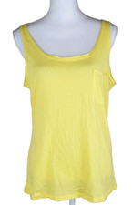 Alfani Intimates Sleeveless Sleep Tank Top Pajama Sleepwear PJ Yellow Small S