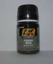 AK Interactive 	Fresh Mud Enamel Paint 35ml Bottle #AK016 NEW