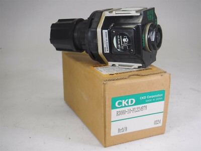 NEW 0.05-0.85MPA (7-123PSI) CKD R3000-10-FL224978 Precision REGULATOR K8-8