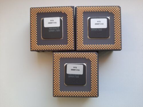 Intel Pentium 75 90 100 120 133 150 166 200 classic Pentium, Vintage CPU, GOLD - Picture 9 of 83