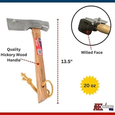 Roofing Hammer - Wooden Handle 20oz