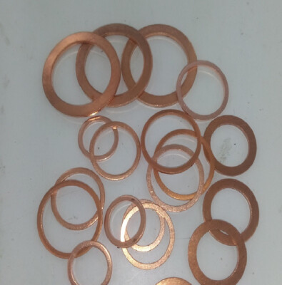 Kupferdichtring M5 M6 M7 M8 M10 M14 M16 M18 M20 M22 M24 Dichtung, DIN 7603 A