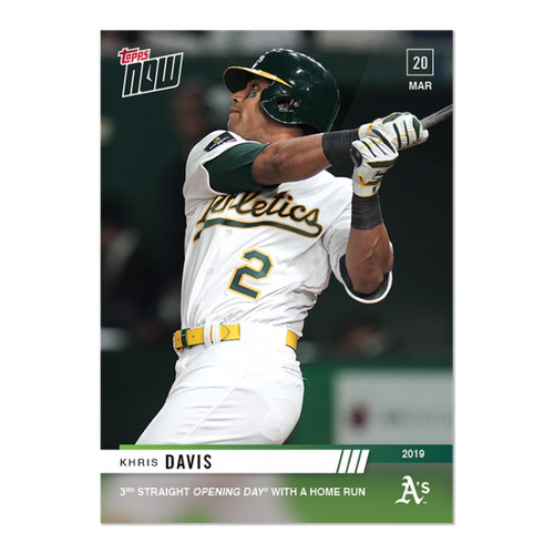 2019 Topps Now 4 Khris Davis