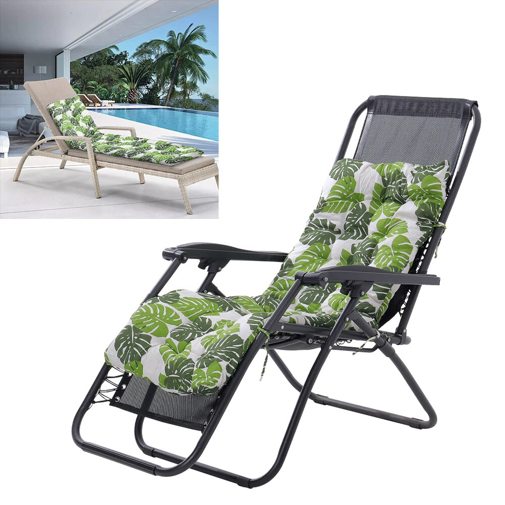NEW Sun Lounger Cushion Garden Cushions Bench Chair Pad Green
