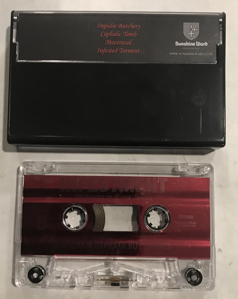 Infestment Maggots - In Your Brain Cassette 2020 Sunshine Ward Recordings SWR002 - Image 2 of 2