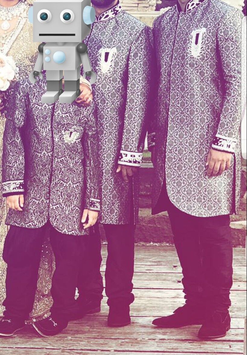 mens sharwani for wedding. size m (worn once) grey