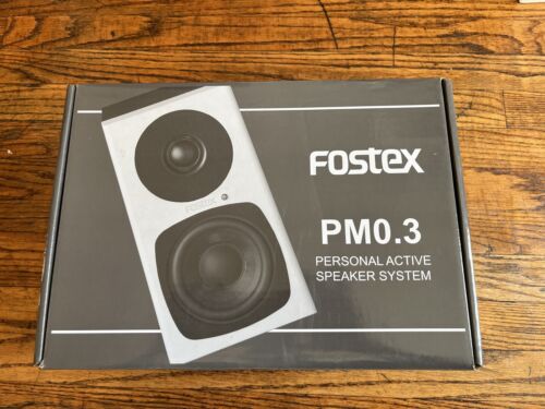 Fostex PM0.3 Personal Active Speaker System Monitors Original Box & Manual - Picture 2 of 3