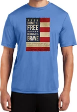 Buy Cool Shirts USA T-shirt Home of the Brave Moisture Wicking Tee