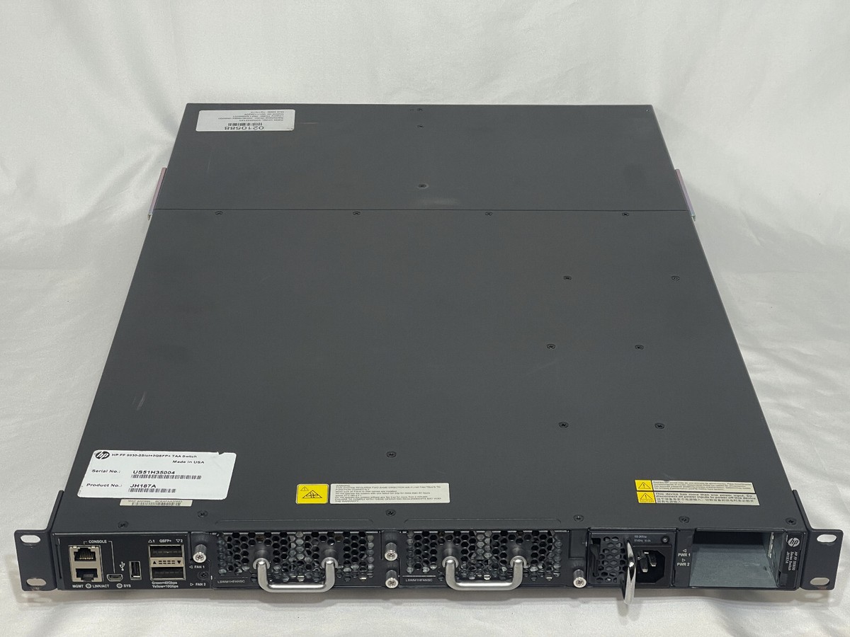 HPe – Switch Flexfabric 5900AF 48G 4XG 2QSFP+ – HP/N : JG510A – d'occasion Dell et HP