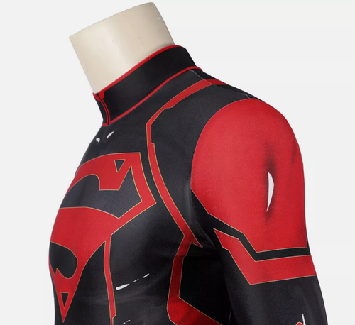 Superboy New 52 Suit Cosplay Costume Body-suit Tight Jumpsuit - Picture 5 of 12
