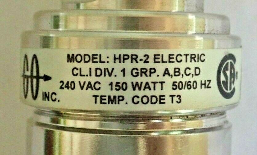 GO REGULATOR HPR2 ELECTRIC H21Z24A3E4111 ELECTRICALLY HEATED
