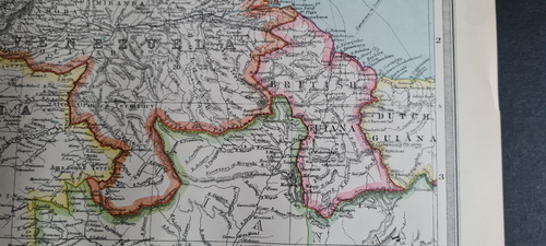 Antike (1907) Landkarte - Südamerika Nordwesten - Bolivien / Peru / Kolumbien - Bild 9 von 15