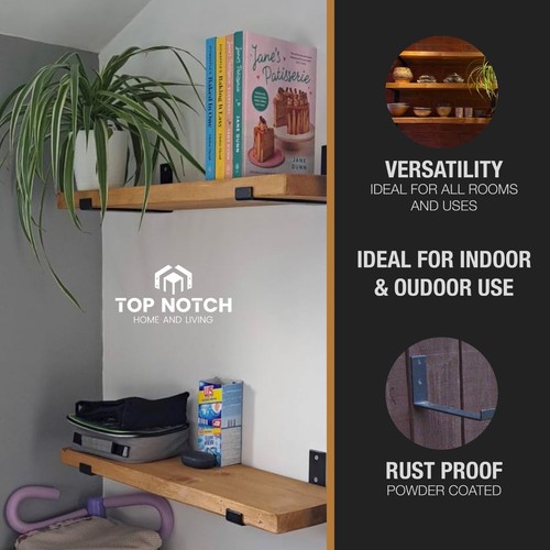 Andamio Tablero Estante de Pared Artesanal Rústico Madera Estantes Soportes Hechos a Mano - Imagen 9 de 41