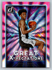 Joshua Primo 2021  Donruss Great X-Pectations Holo Pink Laser #3 Spurs