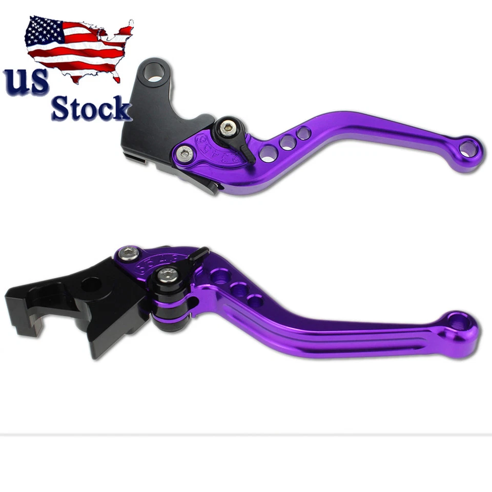 Palancas de embrague de freno cortas CNC de EE. UU. para HONDA GROM/MSX125 2014-2021 2022 púrpura Foto 4 de 4