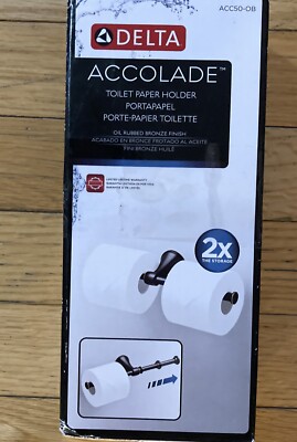 Delta Accolade Expandable Toilet Paper Holder in Oil Rubbed Bronze - 2 Rolls
