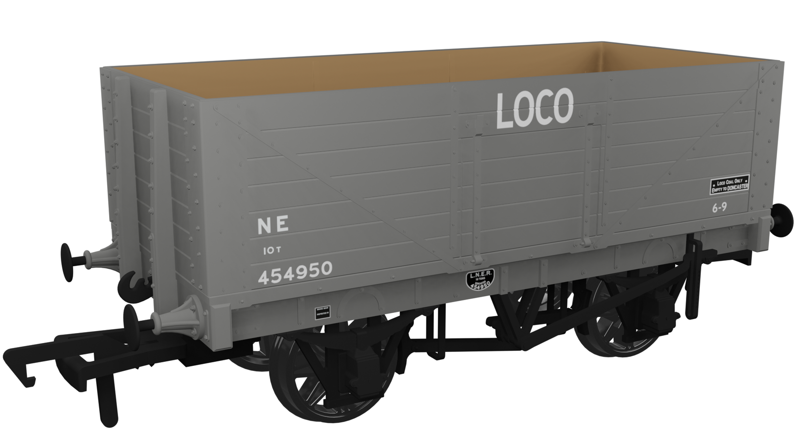 Rapido Trains 967414 OO Gauge RCH 1907 7 Plank Wagon LNER (Late) No.454950