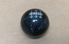 Sale Nrg Sk-300bc-w Universal Black Carbon Fiber 5 Speed Shift Knob - Ball Style