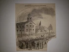 Washington North Carolina Union Flag Raising Civil War 1862 HW Sketch RARE!