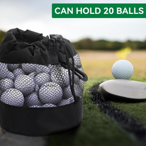 Organización simplificada 2 piezas bolsas de malla diseñadas para almacenar pelotas de golf - Imagen 9 de 12