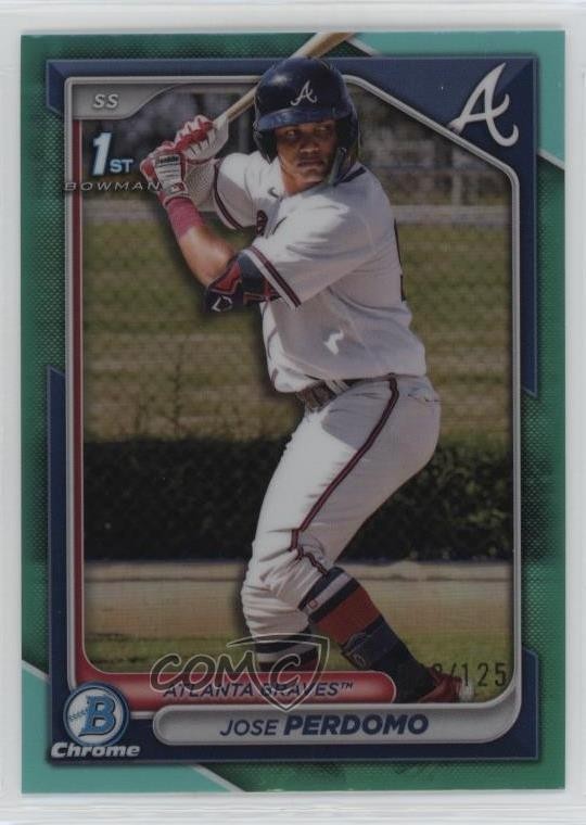 2024 Bowman Chrome Prospects Aqua Refractor /125 Jose Perdomo #BCP-220 7c7