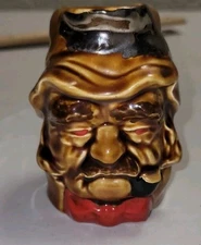 Vintage Lord Nelson Pottery Mini Toby Mug Creamer Cup England 3.5 Inches