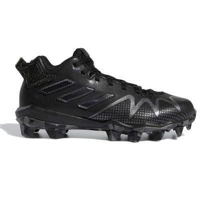 NEW Adidas Youth Freak Spark MD Football Cleats Black/Silver - Pick Size!