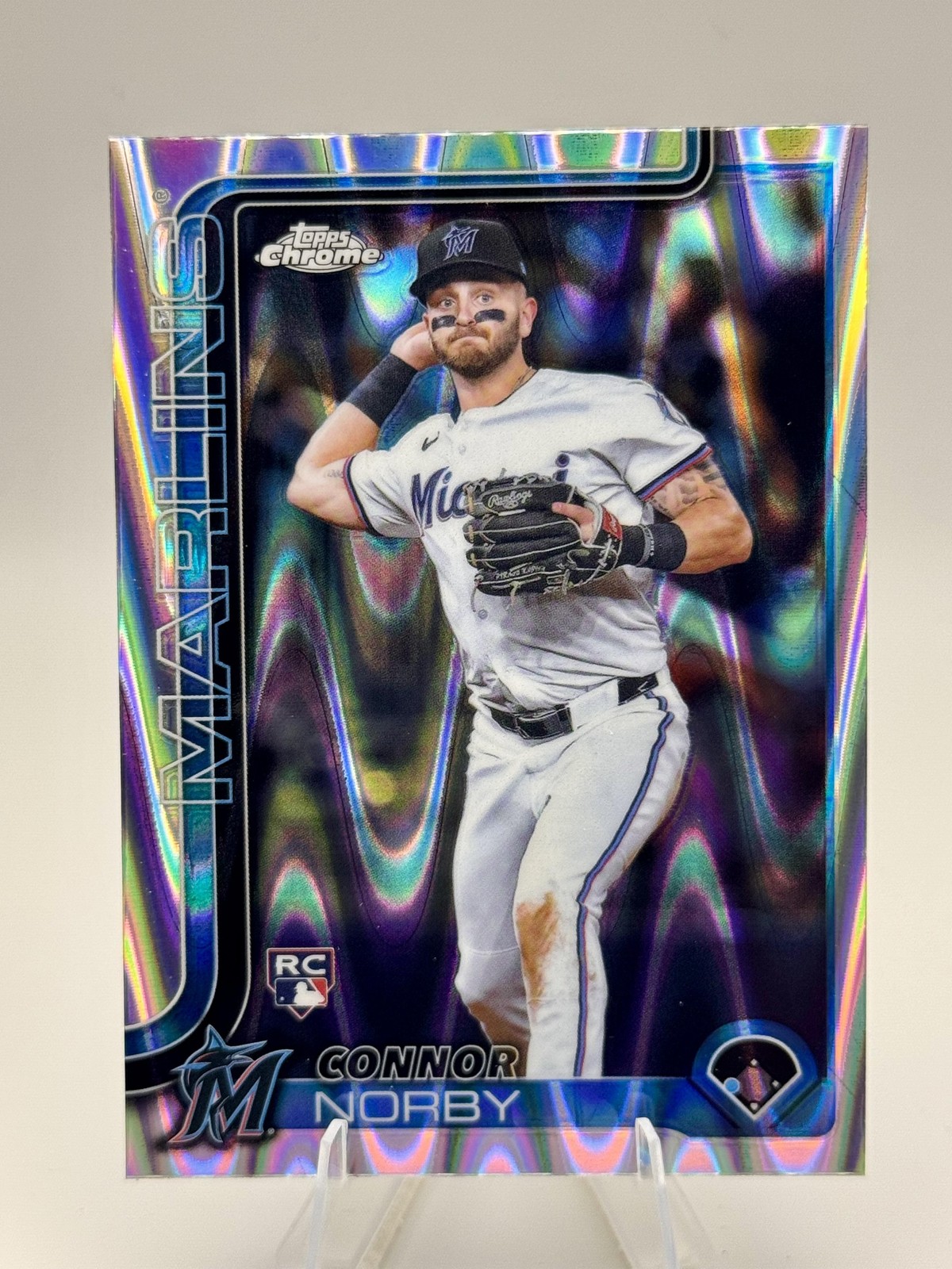 2025 Topps Chrome #199 Connor Norby Raywave Refractors