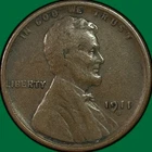 1911-S Lincoln Wheat Cent Very Fine VF Coin #40155