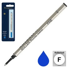 Waterman Rollerball Refill, Blue Fine