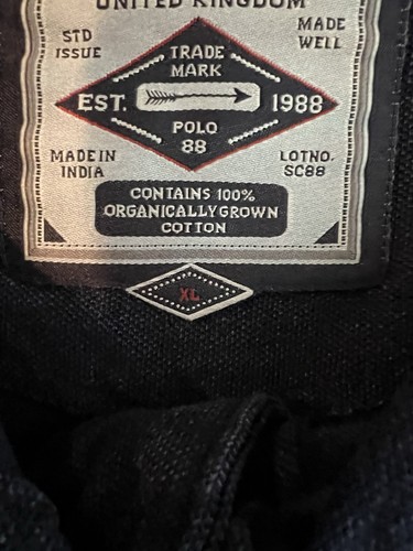 Camisa Polo Fat Face Para Hombres XL Azul Geométrica Manga Corta Cuello Bolsillo Preppy - Imagen 4 de 17