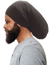 2 Pack Spandex Dreadlock Caps Regular Black Hair Care Accessories Sleep Hat