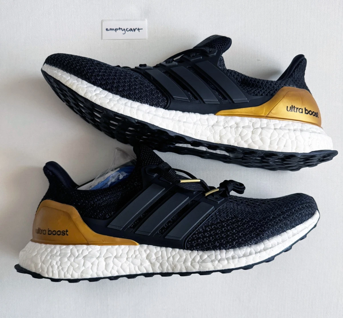 Adidas Ultraboost 2.0 Sneakers Men 7.5 Black White Gold NCAA UCLA Rare UltraBoost 3.0 Limited  main image 4