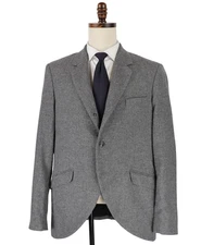 rag & bone Wool Blazer Jacket Sport Coat Tweed Size 42R Gray Made in USA