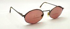 Vintage Jean La Font FAC 49 Gray Oval Half-Rim Sunglasses FRAMES ONLY France