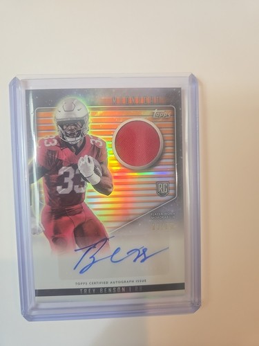 2024 Topps Midnight Trey Benson /75 RC Auto Player-Worn Rookie Jersey Autograph