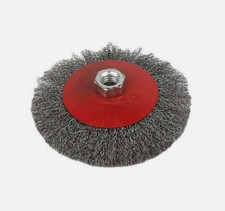 Rotary Steel Wire Brush Crimp Bevel Wheel Cup Twist Angle Grinde 115MM