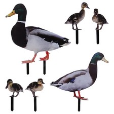 6Pcs Garden Decorative Stakes Lifelike Duck for Outdoor Lawn Decor