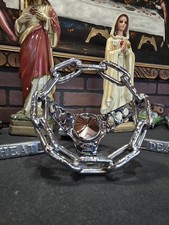Lowrider Custom Vintage Polished Stainless 7 Inch Chain-link Steering Wheel