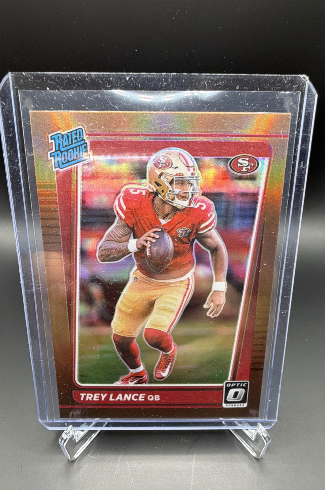 2021 Panini Donruss Optic - Rated Rookie Trey Lance #203 Bronze Prizm (RC)
