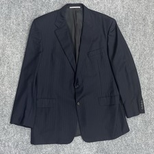 Loro Piana Hickey Freeman Blazer 44R Blue Mens Jacket 130 Worsted Wool Tasmanian