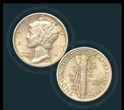 1941 - 10c Mercury Dime - Silver - KM# 140 - Extremely Fine Condition